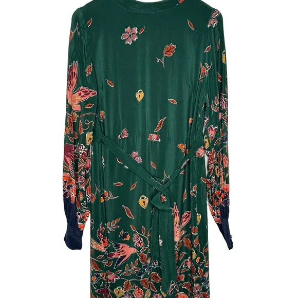 Boden Green Floral Midi Dress - Picture 9 of 15